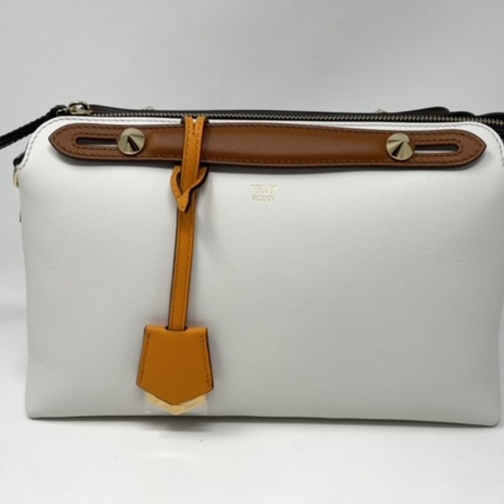Fendi By The Way Medium White leather bag